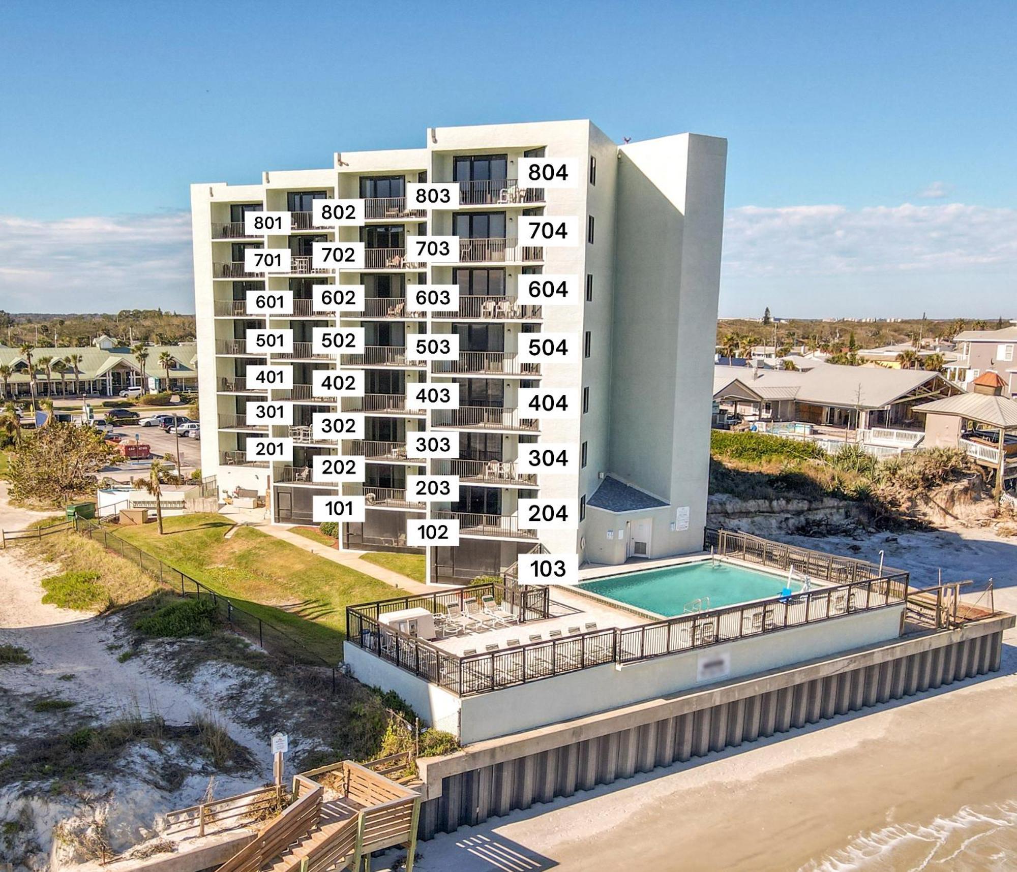 Ocean View With A Beachfront Pool At Ocean Trillium Condo ~ 702 New Smyrna Beach Εξωτερικό φωτογραφία